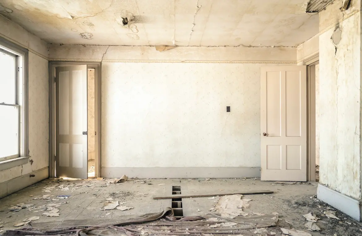 Waste disposal crew managing a cleanout project in Oakfield